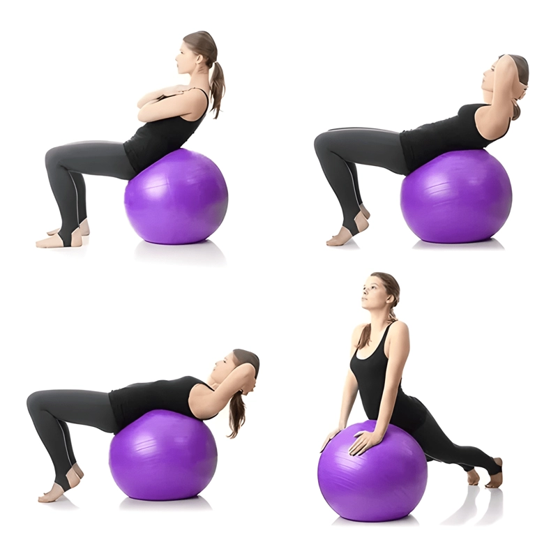 SET BALON PELOTA YOGA PILATES 75 CM + INFLADOR - 2