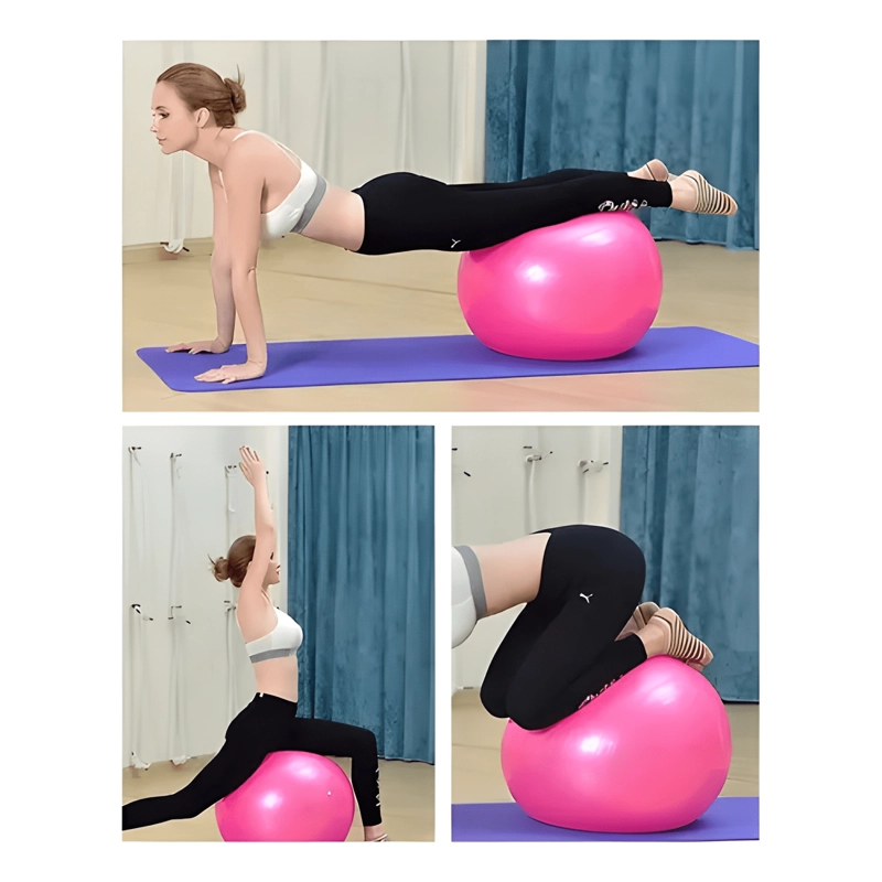 PELOTA YOGA 55CM PELOTA PILATES EJERCICIO CROSSFIT COLORES - 4