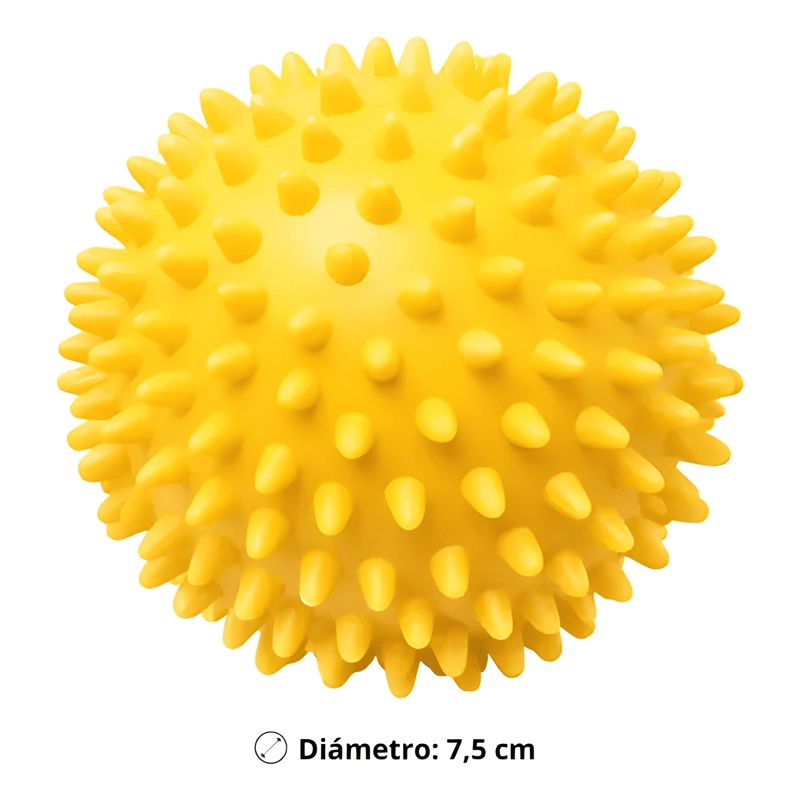 PACK 4 PELOTAS PARA MASAJES DE ERIZO 7.5 CM MULTICOLOR - 3