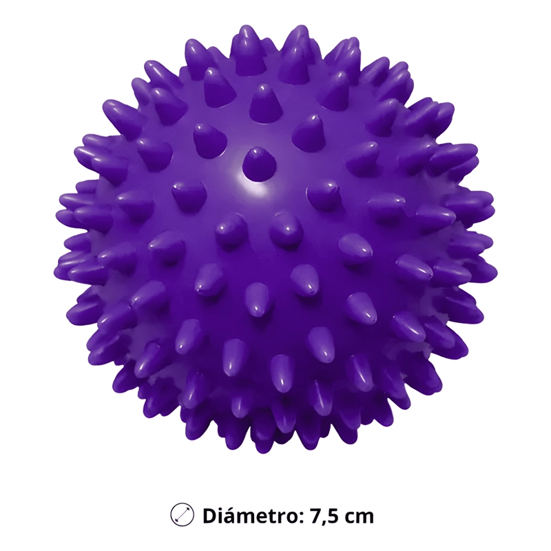 PACK 4 PELOTAS PARA MASAJES DE ERIZO 7.5 CM MULTICOLOR - 4