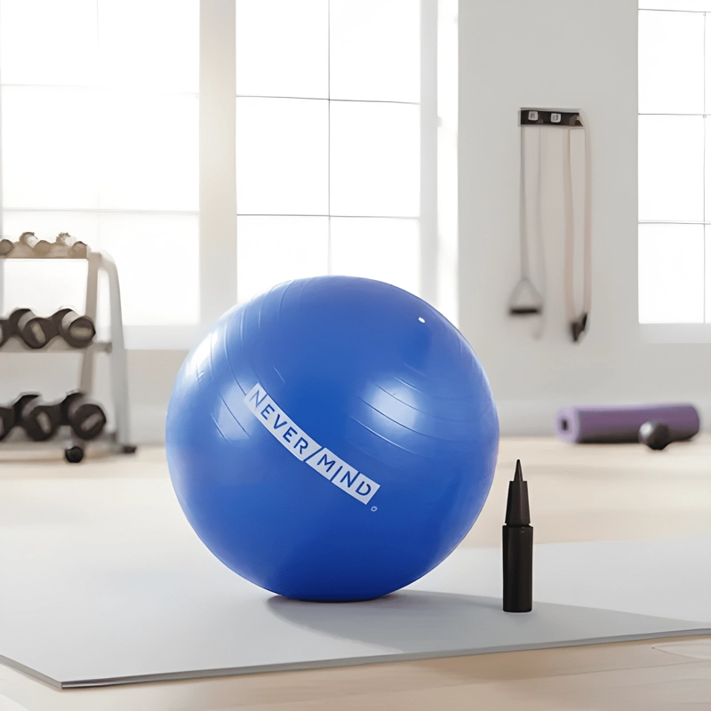 PELOTA BALON DE PILATES YOGA 65 CM + INFLADOR BOMBIN - 2