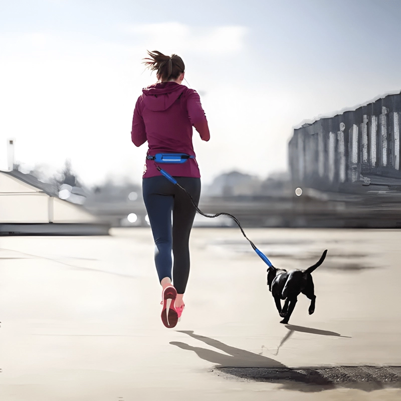 CORREA CINTURON PARA CORRER CON TU PERRO RUNNING ROSA - 4