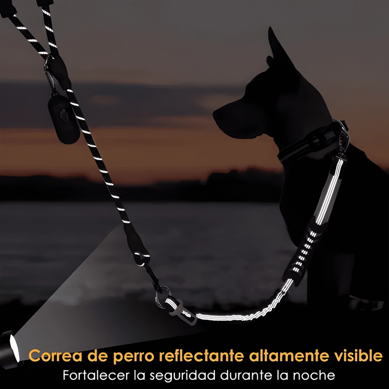 CORREA CINTURON SEGURIDAD 2 EN 1 AUTO PERROS CON DISPENSADOR - 2