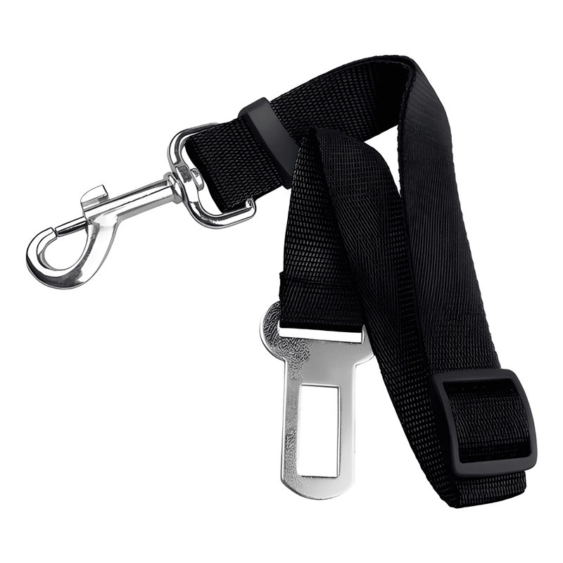 CINTURON SEGURIDAD PARA PERROS NYLON AJUSTABLE THE NEGRO - 2