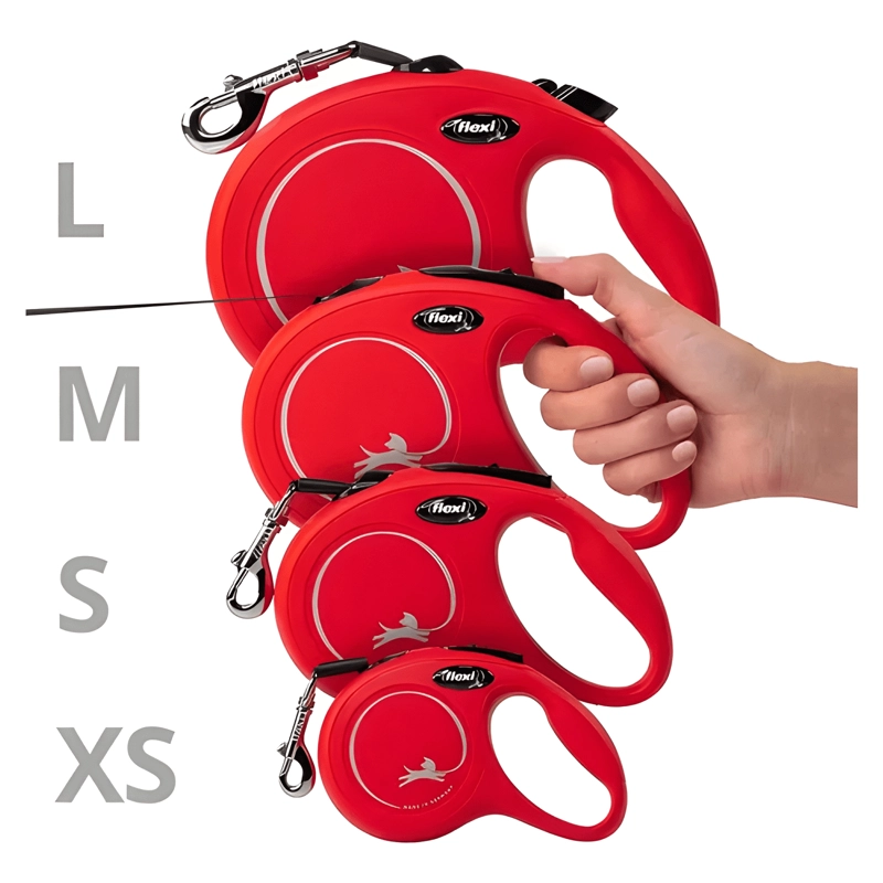 CORREA RETRACTIL PERRO FLEXI NEW CLASSIC TALLA L - MAX ROJO - 4
