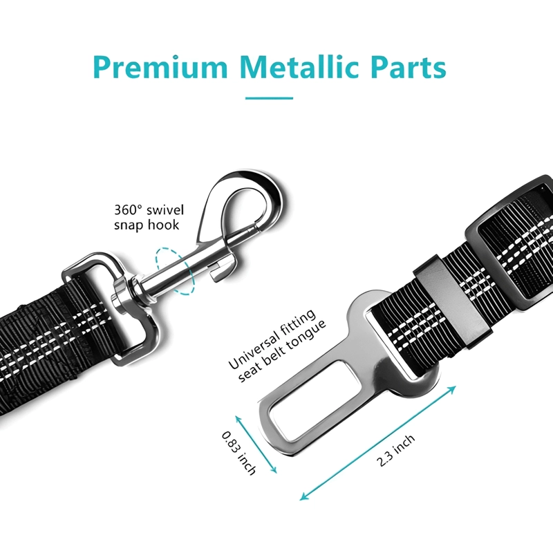 CINTURON DE SEGURIDAD PARA PERRO GATO CORREA MULTICOLOR - 2