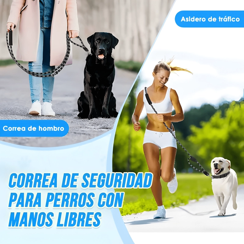 CORREA DE PERRO PARA CORRER SIN MANOS DE DOBLE #4 - 4