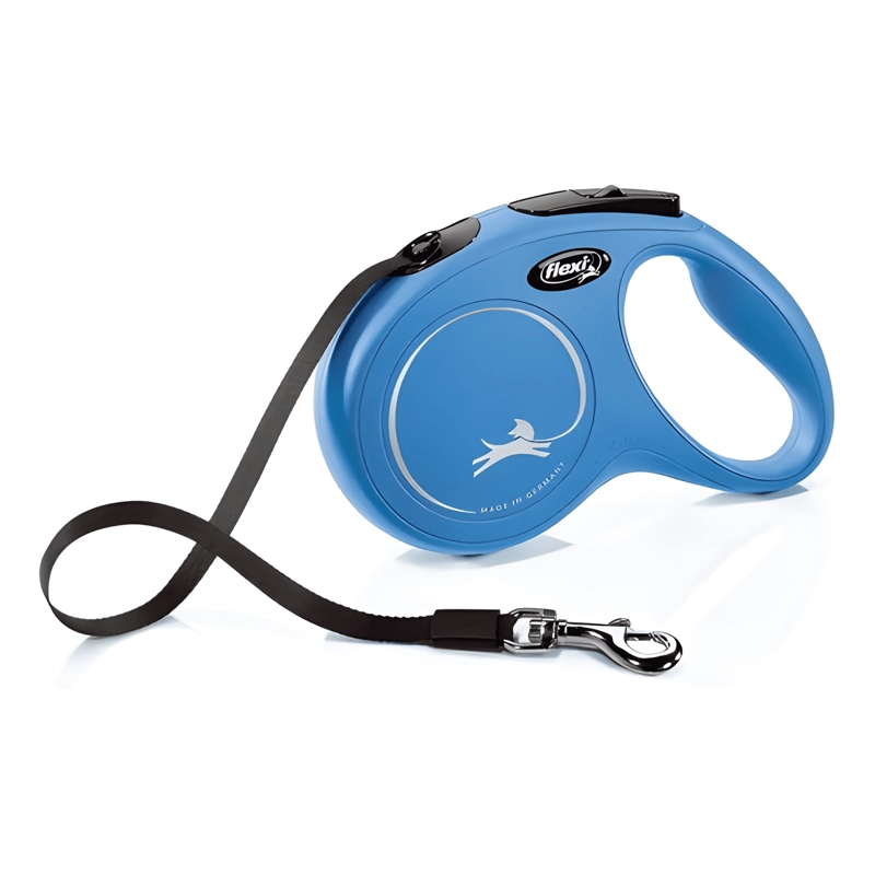 CORREA RETRACTIL PARA PERRO FLEXI CLASSIC TALLA S MAX. AZUL - 1
