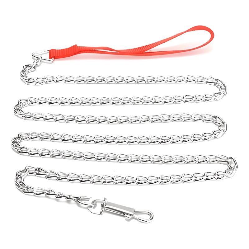 CORREA CADENA ACERO 1.25M PARA PERROS GRANDES CODYSTORE - 2