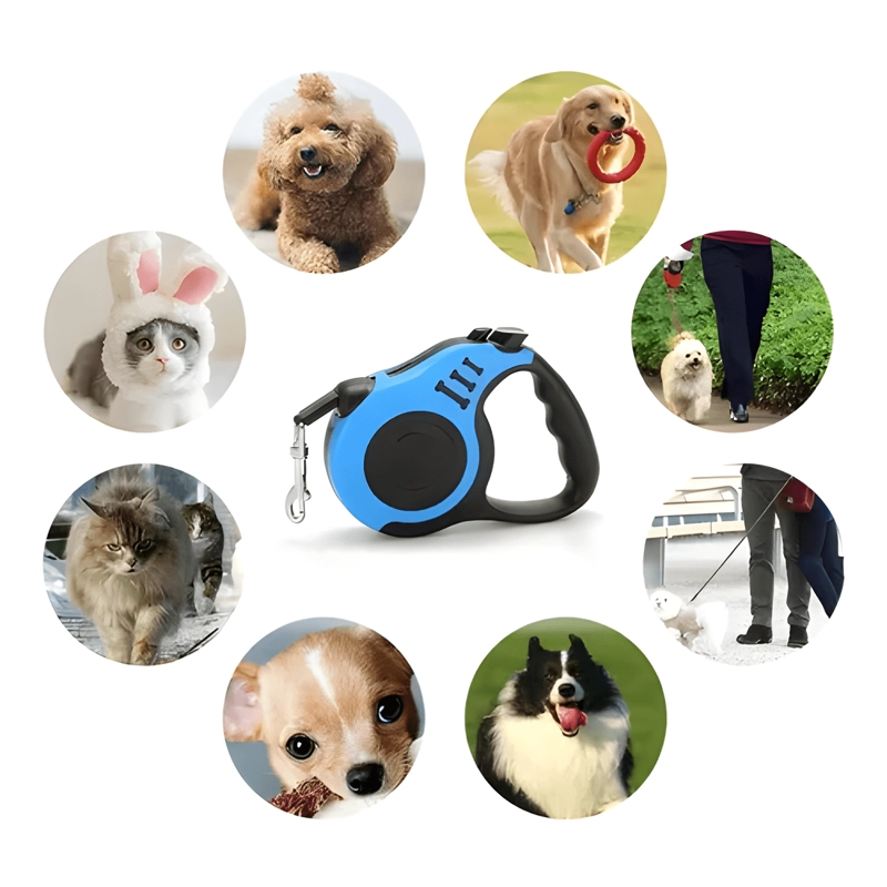 CORREA RETRACTIL LM DE 5 M PARA PERRO Y GATO, HASTA 14 KG - 4