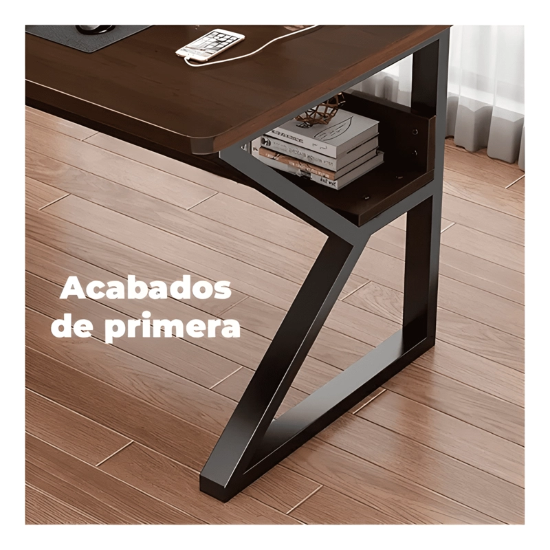 MESA ESCRITORIO DE METAL MODERNA COMPACTA Y RESISTENTE #2 - 1