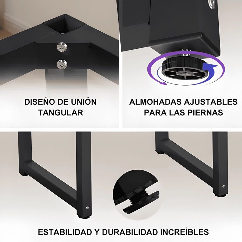 ESCRITORIO OFICINA MADERA ESPESOR 18MM 120X60X75CM - 2