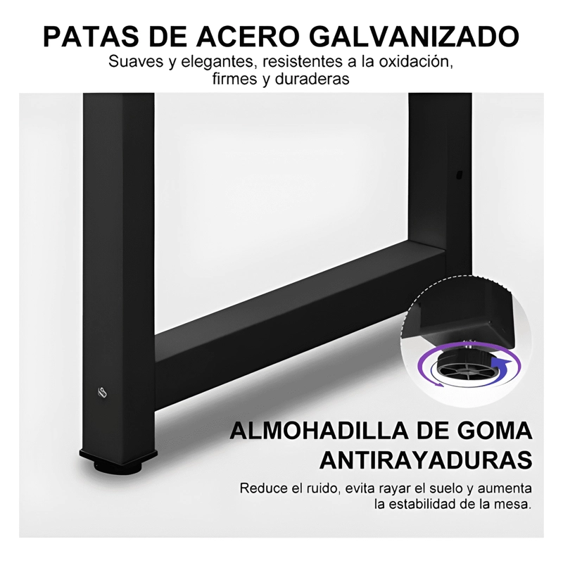 ESCRITORIO OFICINA MADERA ESPESOR 18MM 120X60X75CM - 4
