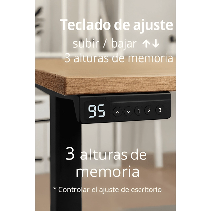 ESCRITORIO ALTURA AJUSTABLE ELE CTRICO 160X60CM PROFESIONAL - 4