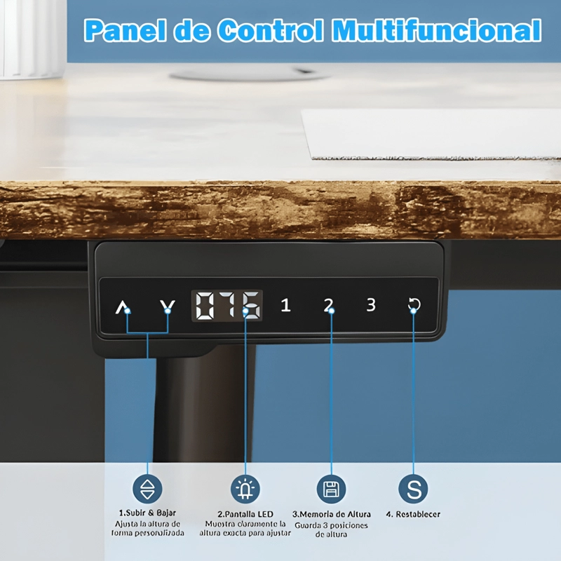 ESCRITORIO ALTURA AJUSTABLE ELE CTRICO CIRIACA 120CM #2 - 2