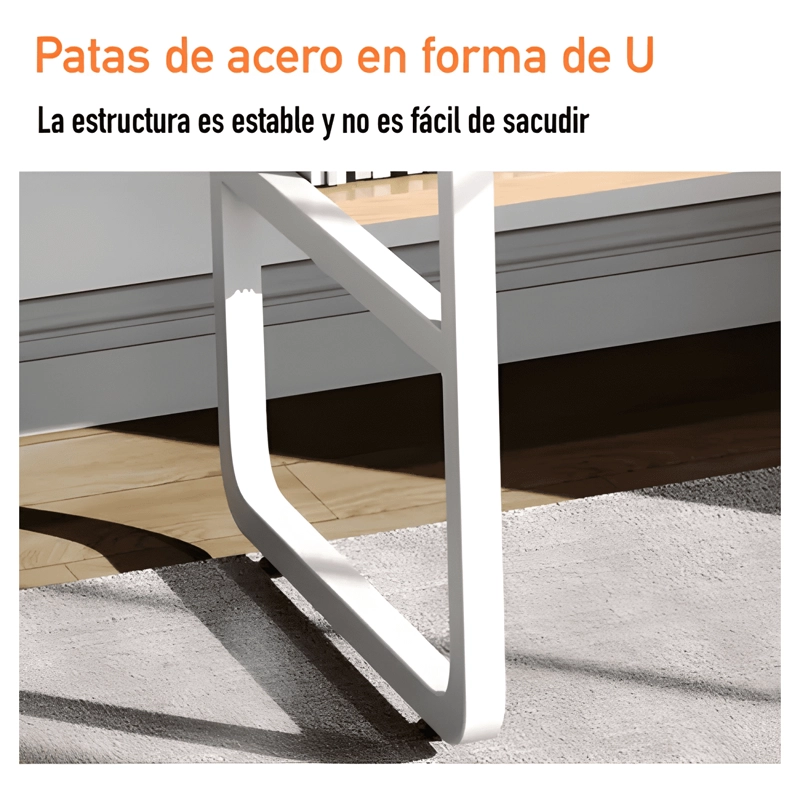 ESCRITORIO PATA METAL OFICINA CAJON 100X50X74CM - 1