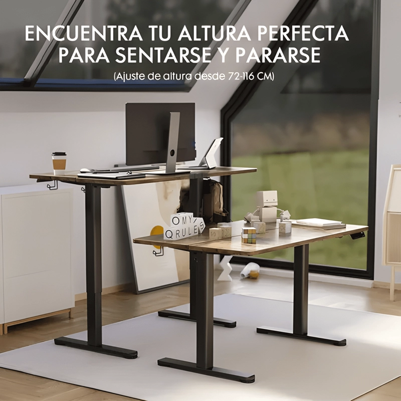 ESCRITORIO CIRIACA ALTURA AJUSTABLE ELE CTRICO 120CM - 2