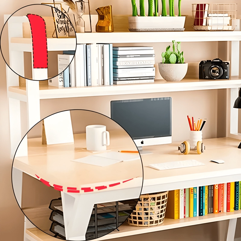 ESCRITORIO MODERNO CON REPISAS 147X120X60X72 - 3