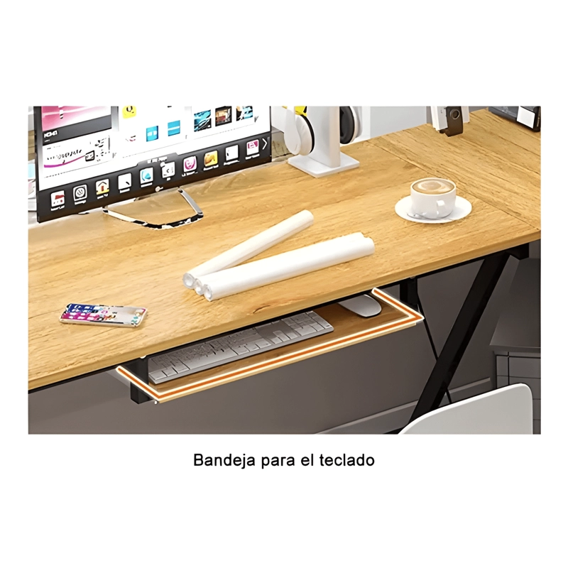 ESCRITORIO MESA FORMA L MODERNO 110*51+120*51CM - 2