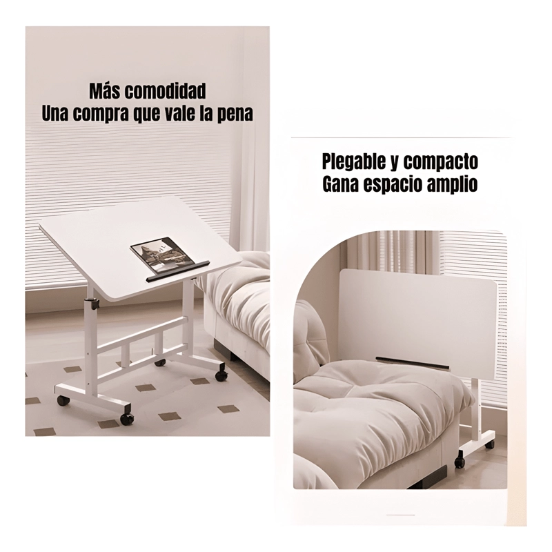 ESCRITORIO PLEGABLE HATCH 80X40CM CON BARRERA ANTIDESLIZANTE - 2