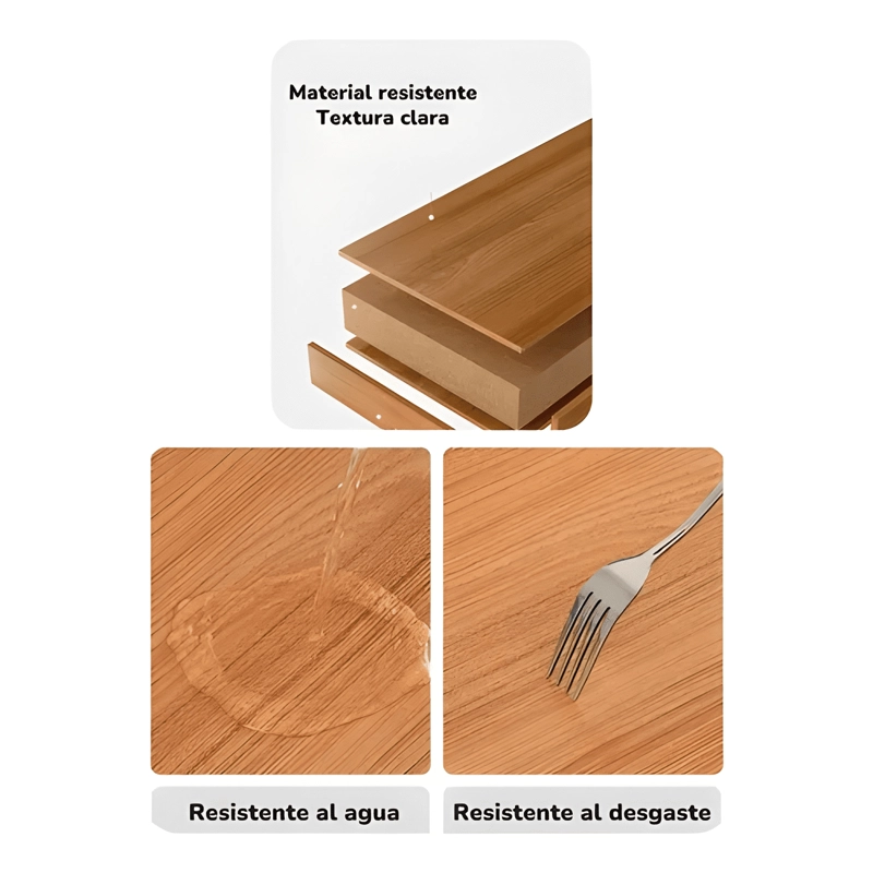 ESCRITORIO PLEGABLE 100X50X93CM CON REPISA - 4