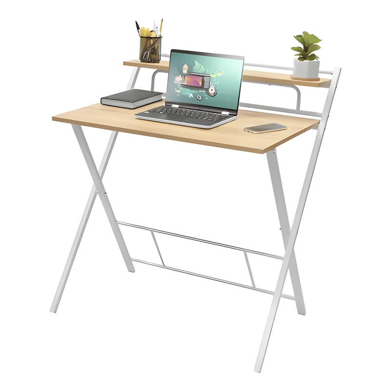 ESCRITORIO PLEGABLE RELAN TRIPOLI COMPACTO SIMIL BLANCO - 2