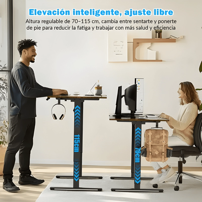 ESCRITORIO ALTURA AJUSTABLE ELE CTRICO CIRIACA 120CM - 1