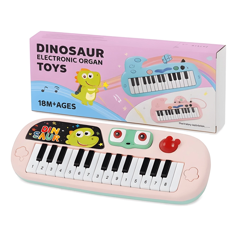 TECLADO PIANO INFANTIL DINOSAURIO 18 TECLAS | JUGUETE - 3