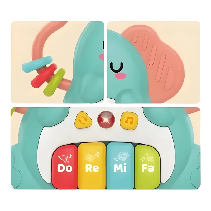 OK BABY PIANO DIDACTICO ELEFANTITO 18-24 MESES 4 TECLAS - 2