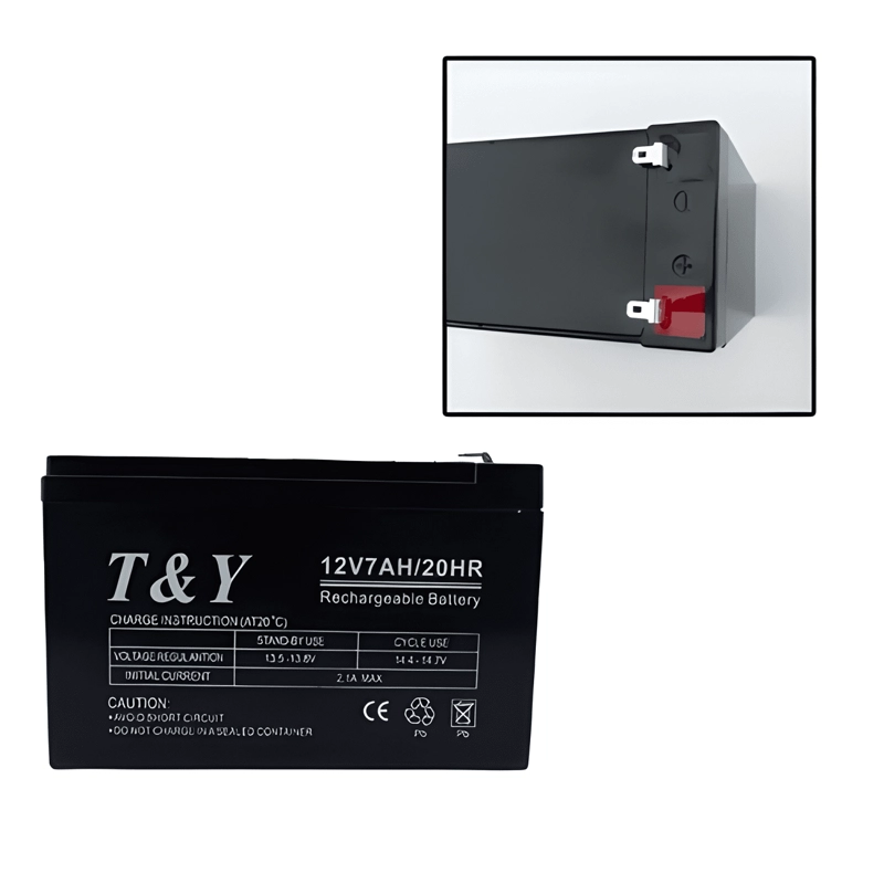 BATERIA DE 12 VOLT 7 AMPERES T&Y - 1