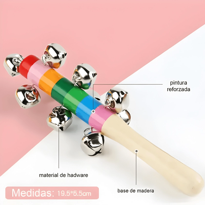 SET 8 INSTRUMENTO MUSICALES MONTESSORI MADERA PARA NIÑOS - 3