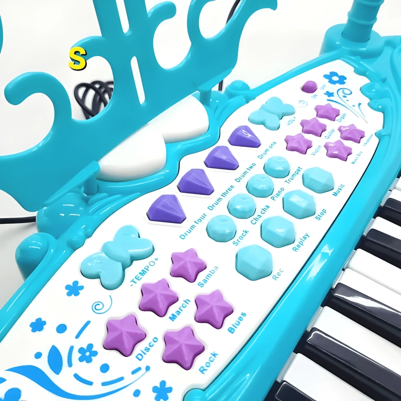 TECLADO PIANO MUSICAL INFANTIL 37 TECLAS CON MICROFONO NIÑOS - 1