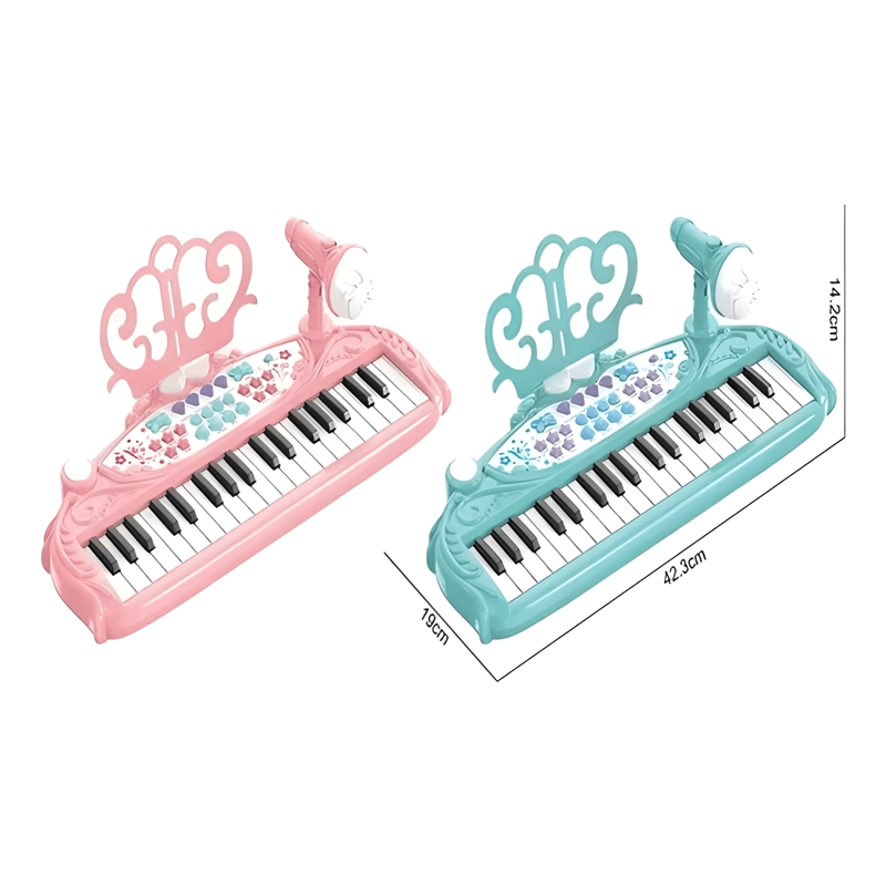 TECLADO PIANO MUSICAL INFANTIL 37 TECLAS CON MICROFONO NIÑOS - 2