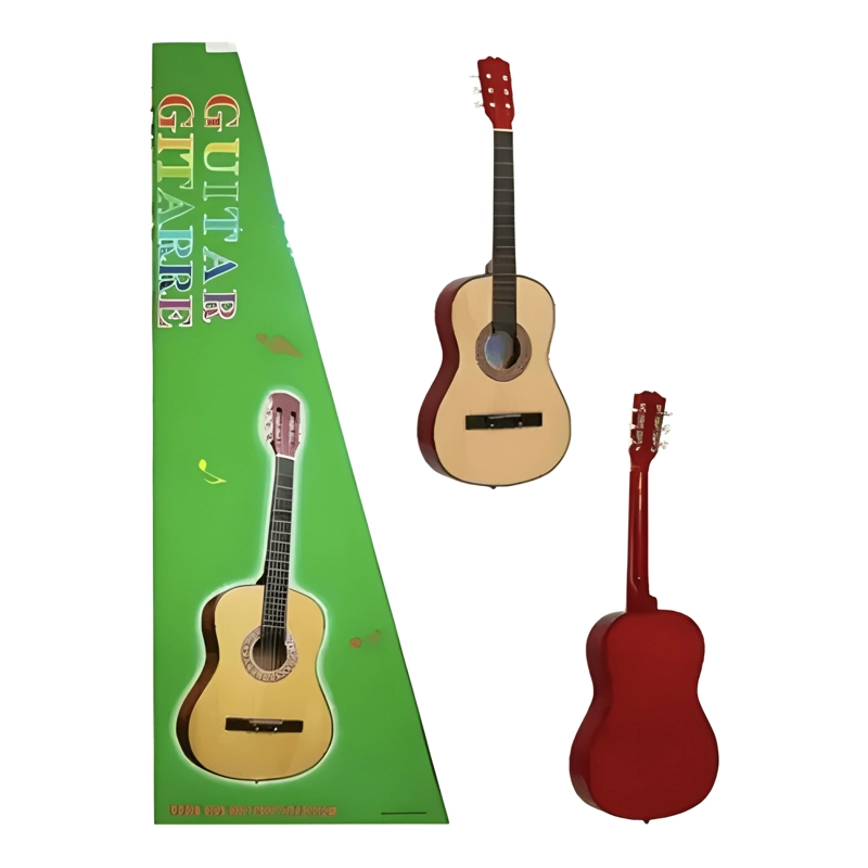 GUITARRA DE MADERA CLASICA DE JUGUETE PEQUEÑA 64 CM NIÑOS - 3