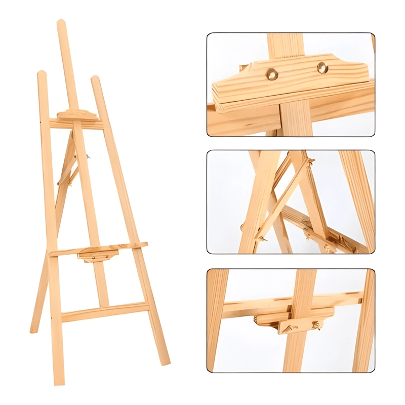 ATRIL CABALLETE PARA PINTAR DE MADERA AJUSTABLE 125CM NIÑOS - 2