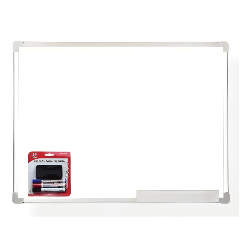 PIZARRA ACRILICA BLANCA 50X70 + SET 3 PLUMONES Y BORRADOR - 2