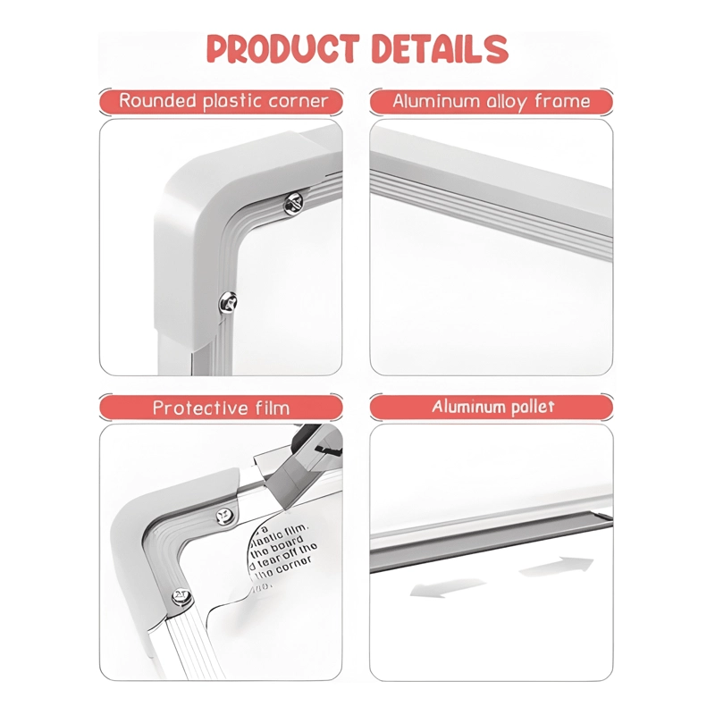 PIZARRA ACRILICA BLANCA 40X60 + SET 3 PLUMONES Y BORRADOR #3 - 3