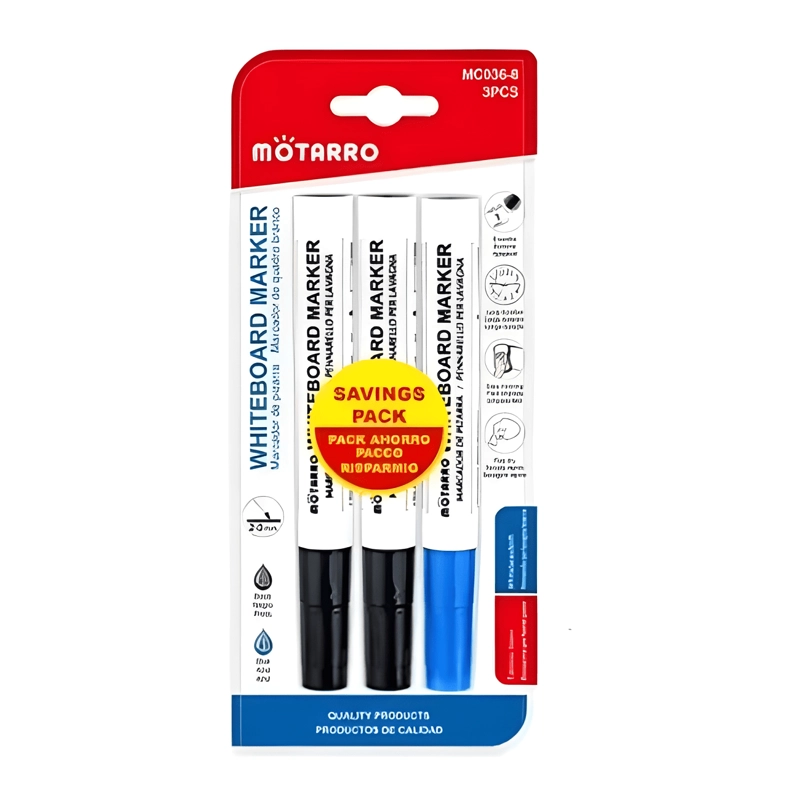 SET PIZARRA ACRILICA BLANCA (60X90)- 3 MARCADORES - 6 IMANES - 2