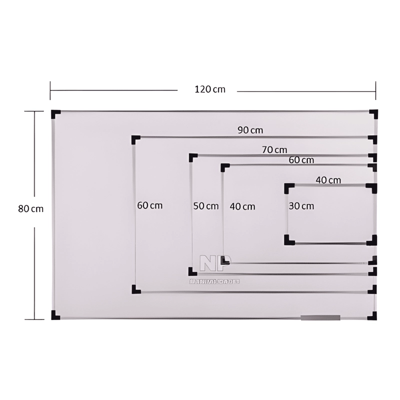 PIZARRA ACRILICA CON BORDE DE ALUMINIO 30X40 CMS - 3