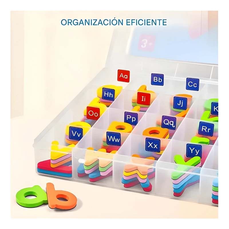 KIT LETRAS COLORIDAS MAGNE TICAS, 104PCS PIZARRA DOBLE #2 - 1