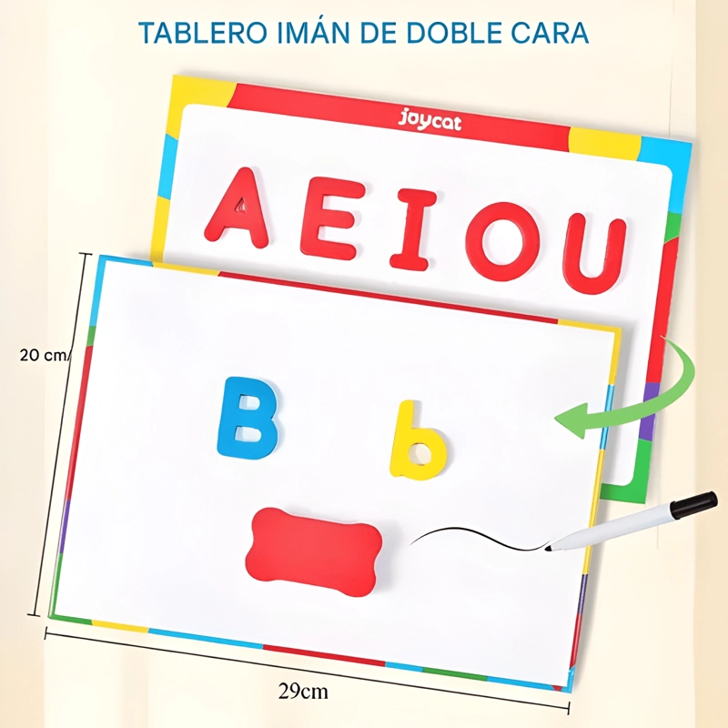 KIT LETRAS COLORIDAS MAGNE TICAS, 104PCS PIZARRA DOBLE #2 - 3