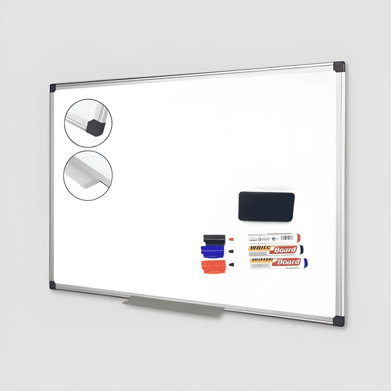 PIZARRA ACRILICA BLANCA 60X90 + SET 3 PLUMONES Y BORRADOR - 3