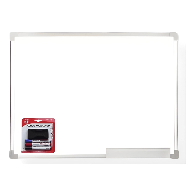 PIZARRA ACRILICA BLANCA 30X40 + SET 3 PLUMONES Y BORRADOR - 1