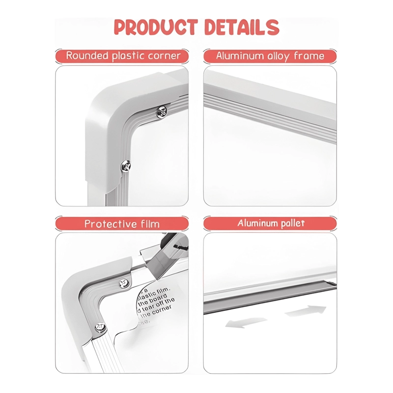 PIZARRA ACRILICA BLANCA 30X40 + SET 3 PLUMONES Y BORRADOR - 2