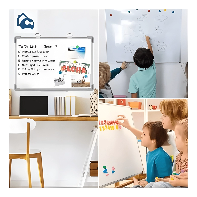 PIZARRA ACRILICA BLANCA 30X40 + SET 3 PLUMONES Y BORRADOR - 3