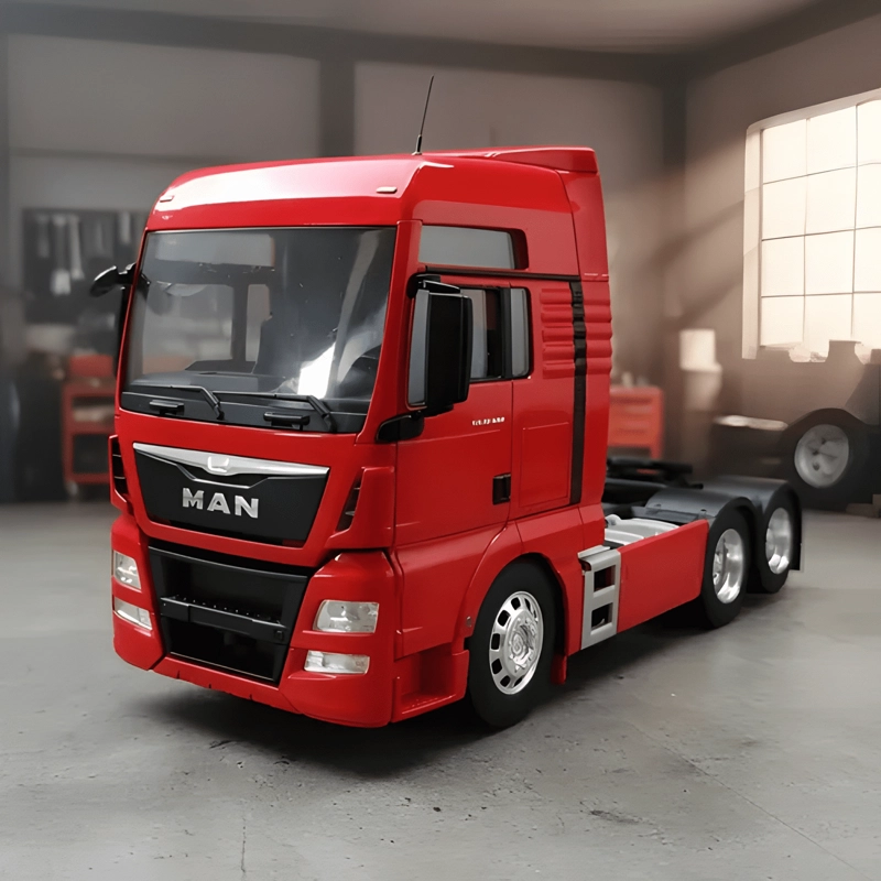CAMION MAN TGX DOBLE PUENTE ESCALA 1:32 ROJO - 4