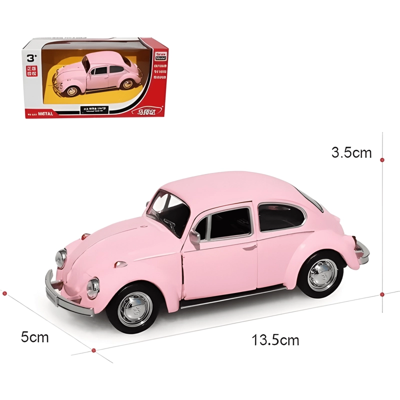 AUTO VOLKSWAGEN BEETLE ESCARABAJO ESCALA 1:36 - 4