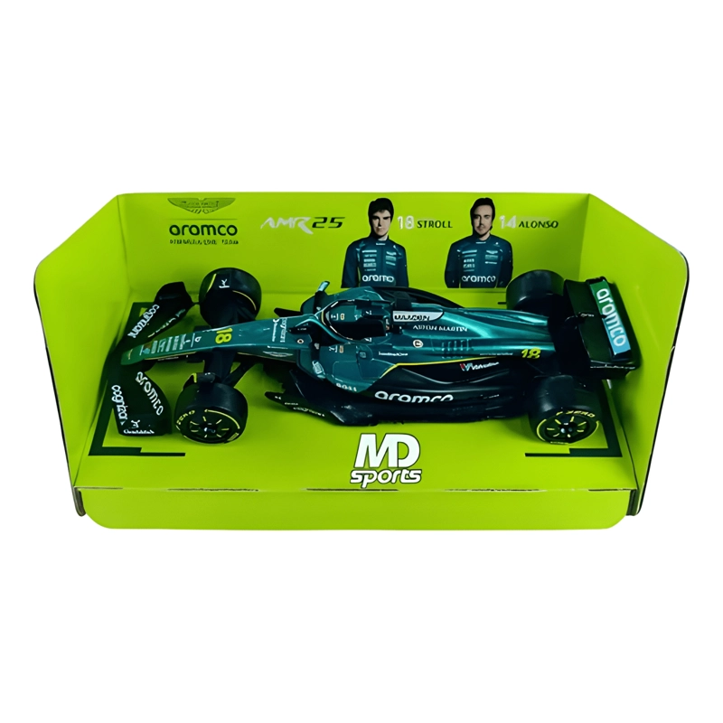 AUTO F1 ASTON MARTIN AMR25 2025 #14 STROLL 1:43 VERDE - 2
