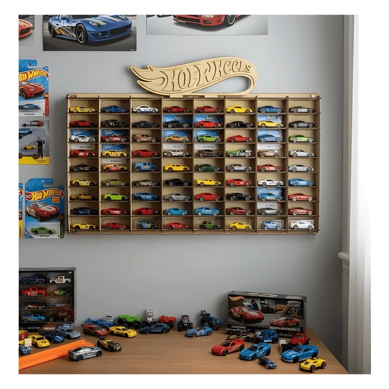 EXHIBIDOR PARA 80 AUTOS ESCALA 1:64 - 3