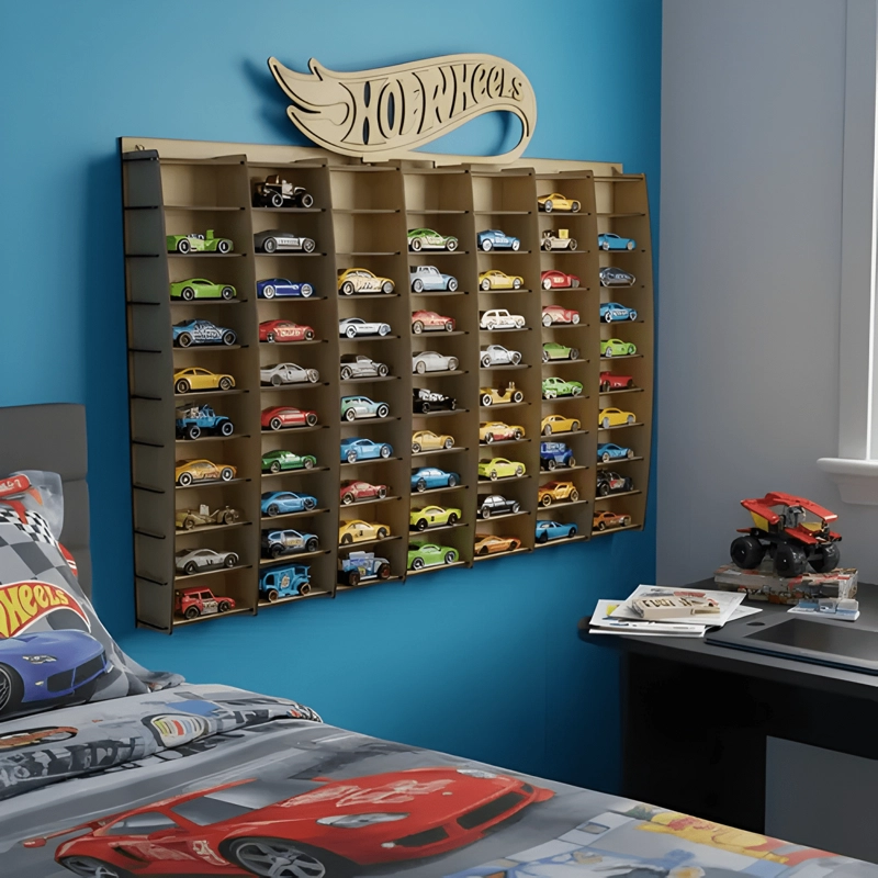 EXHIBIDOR PARA 80 AUTOS ESCALA 1:64 - 4